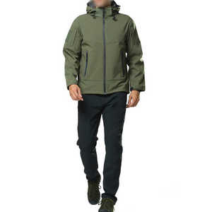 Vestes pour hommes 2025 Vestes extérieures imperméables Softshell Jackets Respirant Plain Softshell Jacket For Man Made In Pakistan - Product Image 2