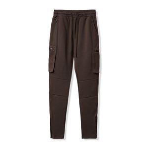 Pantalones de chándal transpirables para hombre, pantalones de chándal largos recién llegados, pantalones deportivos de lavado oscuro, estilo táctico informal, cintura media, venta al por mayor - Product Image 2