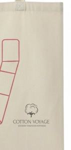 Sacs de courses en coton à longue poignée, légers, réutilisables, en toile, couleur unie, prix bas, à vendre - Product Image 4