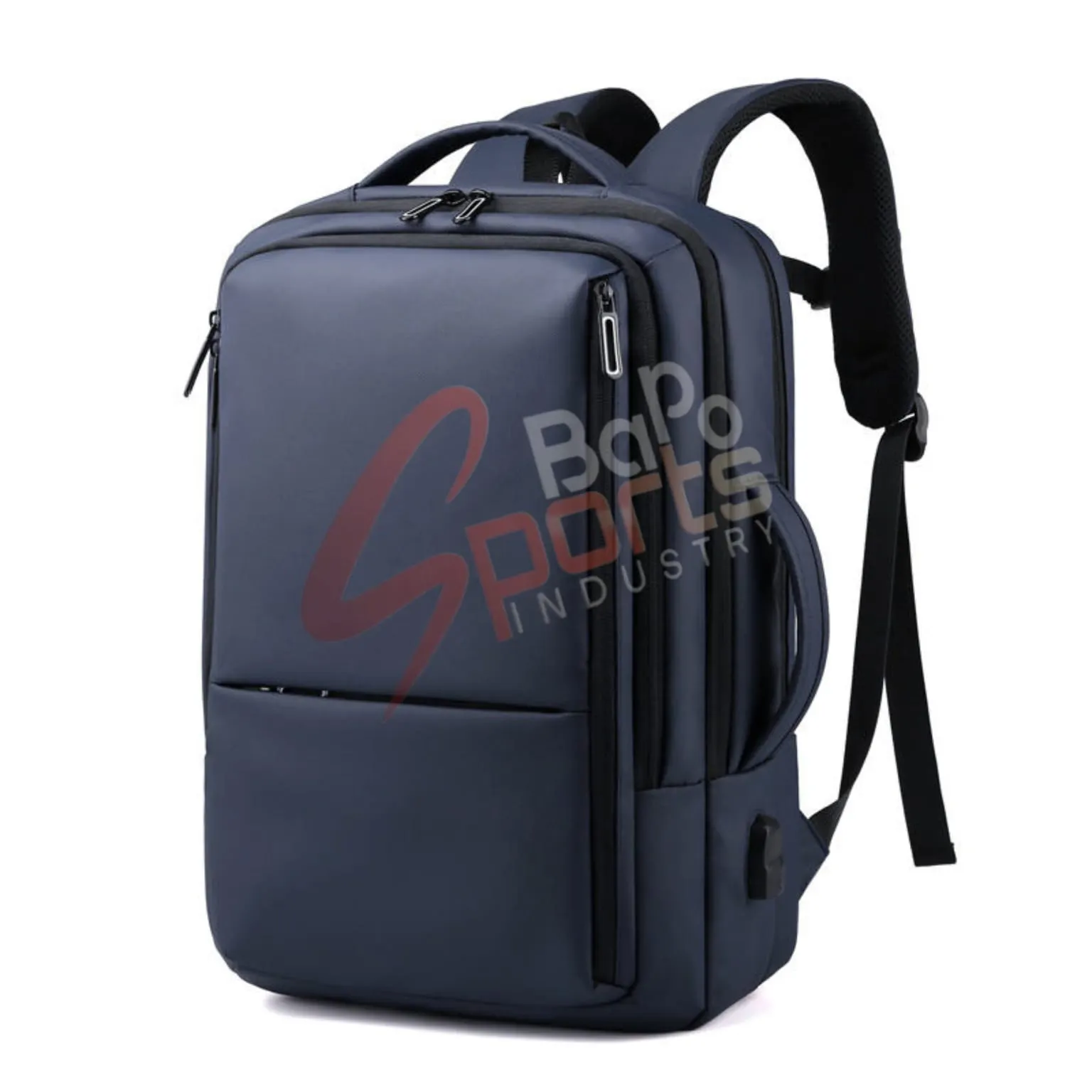 Hochwertige große Kapazität Männer Geschäftsreise Laptop-Rucksack mit USB-Ladestation College Schule Computer-Tasche