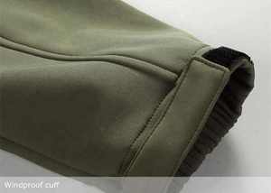 Promotion de logo personnalisé d'usine Veste Softshell coupe-vent imperméable d'extérieur bon marché avec logo - Product Image 4