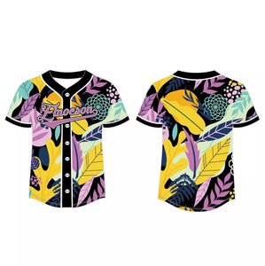 Uniforme de béisbol de ropa deportiva de alta calidad personalizado para hombres, camisetas de béisbol para jóvenes de nuevo diseño hechas a medida - Product Image 3