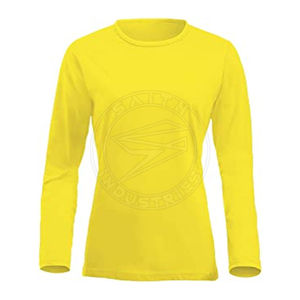 Ladies Canvas Compression Gym and Fitness Chemise à manches longues Logo personnalisé O-Neck Solid Pattern Casual Style - Product Image 6