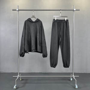 Sudadera con Capucha Personalizada para Hombre, Gruesa, 450 g/m², Estilo Desgastado, Lavado Ácido Vintage, Impresión 3D, Sudadera con Capucha Lisa - Product Image 6