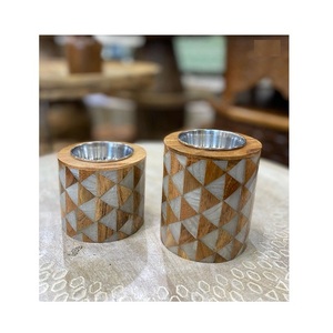Trending Design Wood Mabkhar Burner Set Of 2 Different Size Islamic <b>Oud</b> <b>Bakhoor</b> Burner For Home Hotel Use - Product Image 5
