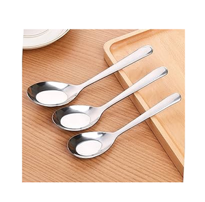 Cuillère à soupe en acier de haute qualité crème glacée dîner Dessert soupe café thé cuillère couverts ensemble Design moderne - Product Image 1