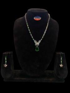 Conjunto de joyería de acero inoxidable con diamantes Vintage americano clásico, collar ligero, pendientes para mujer, gran regalo de fiesta de uso diario - Product Image 6