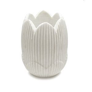 Maceta de Mármol Blanco Indio Hecha a Mano, Elegante Decoración para el Hogar y el Jardín con Opción de Logotipo Personalizado a Precio de Mayoreo - Product Image 6
