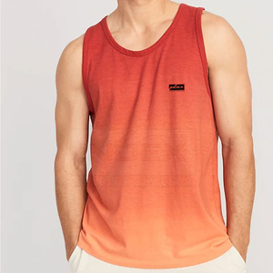Camiseta sin Mangas para Hombre INDEX, Cuello Redondo, Color Degradado, Tejido Transpirable de Poliéster, Chaleco Deportivo Informal - Product Image 6