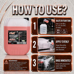 น้ำยาล้างรถสูตรเข้มข้น DVX Car Care V6 Me-Te Brushless Eco-Friendly กลิ่นส้ม ขนาด 20 กก. - Product Image 3