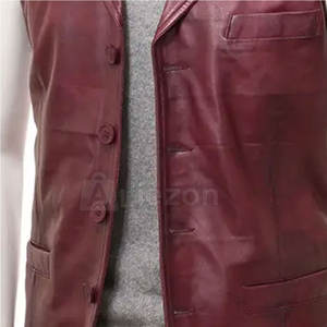 Best Quality <b>Men</b> Leather <b>Vest</b> with Pockets <b>Utility</b> Design <b>Men</b> Leather <b>Vest</b> for Outdoor and Travel Use - Product Image 6