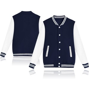 Veste de baseball de course pour homme, coupe varsity, doublée laine, gaufrée, coupe-vent, écologique, avec logo personnalisé au dos, impression personnalisée, MOQ 10 pièces, OEM - Product Image 3