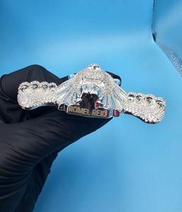 จี้เพชรโมอิสซาไนต์ VVS แบบฮิปฮอป ดีไซน์สิงโต ชุบทอง เงินแท้ 925 หรูหรา แฟชั่น ราคาถูก - Product Image 5