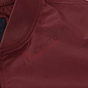Blouson aviateur pour homme en couleur unie avec fermeture éclair intégrale, qualité supérieure, léger - Product Image 3