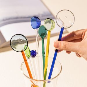 Juego de servidores de ensalada de Resina 100% hechos a mano con cuchara de helado vibrante para uso doméstico u hotelero para regalos de negocios - Product Image 4