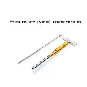 Llave veterinaria DHS, extractor de tornillos con acoplador, manguito centrador, instrumentos quirúrgicos ortopédicos - Product Image 3
