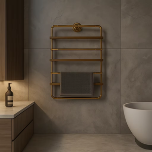 Porte-serviettes en métal de luxe, durables, avec design antidérapant, style contemporain élégant, industriel et minimaliste pour la maison, les hôtels et les salles de bain - Product Image 4