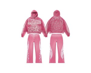 Conjunto Deportivo Informal de Invierno Unisex al por Mayor, Logotipo Personalizado, Ropa de Gimnasio, Sudadera con Capucha Deportiva Elegante, Pantalones Atléticos Transpirables de 2 Piezas, 100% - Product Image 3