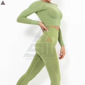 Vente flash : Vêtements de yoga confortables pour femmes grandes tailles, motif uni, haute qualité, légers, respirants, ensembles à prix avantageux, faible MOQ - Product Image 5