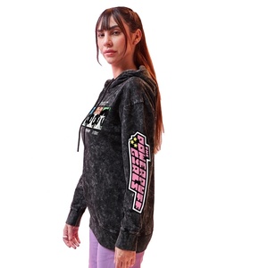 Sudadera con Capucha de Felpa Francesa 100% Algodón para Mujer, de Peso Pesado, Lavado Ácido, con Estampado Serigrafiado Personalizable en la Parte Delantera - Product Image 2