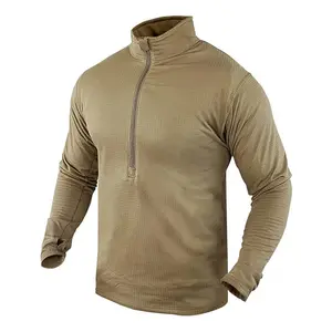 定制标志衬衫立领基层保暖上衣压缩冬季运动长袖保暖内衣