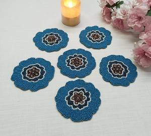 จานรองแก้ววอลนัทชุดรองแก้วไม้วอลนัท-คุณภาพสูง - Product Image 3