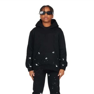 Chándal apilado para niños de estilo urbano-Conjunto de dos piezas cómodo y de moda para niños y niñas-Perfecto para la moda y la función - Product Image 2