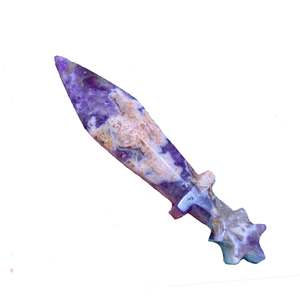 Cuchillo de daga de sodalita de cristal de alta calidad, regalos de Festival tallados a mano, piedra artesanal de cristal para decoración del hogar, mayorista de piedra - Product Image 3