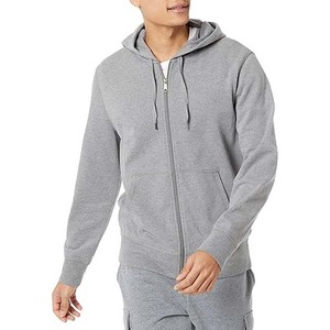 Sweat-shirts à capuche zippés brodés respirants pour hommes – Nouvelle collection Pakistan 2027 – Personnalisables en molleton de coton de haute qualité – Couleur unie - Product Image 1