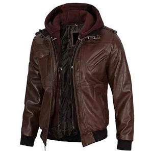 Chaqueta de cuero de calidad superior para hombre, estilo para hombre con chaqueta de cuero de vaca Original 100% - Product Image 1