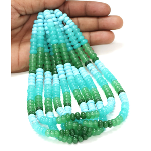 Hermosas Cuentas de Cuarzo Multicolores en Forma de Rondelle Lisa, Cuentas de Piedras Preciosas de Cuarzo Mixtas de 7-8 mm, Cuentas de Calidad AAA, para Manualidades - Product Image 6