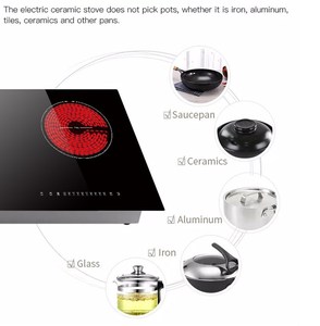 Estufa de cocina de inducción de 12 voltios superventas, cocina infrarroja individual con pantalla táctil adecuada <span class=keywords><strong>para</strong></span> <span class=keywords><strong>ollas</strong></span> múltiples - Product Image 6
