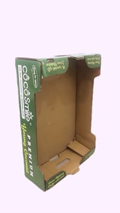 Boîte en carton ondulé UV industriel OEM prix d'usine emballage en papier rectangulaire pour matériaux frais recyclés matériaux recyclés - Product Image 5