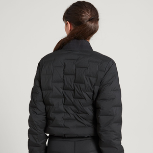 Chaqueta Bomber de Satén Tejido Crudo con Logotipo Personalizado para Mujer, con Bordado, Colores Sólidos, Transpirable e Impermeable para Chicas - Product Image 2