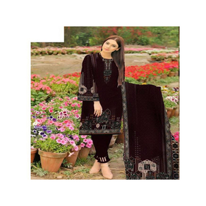 Bollywood <b>Kurta</b> Shalwar With Dupatta Designer <b>Women</b> High Quality Winter Dress Top Pakistani Dress - Product Image 3