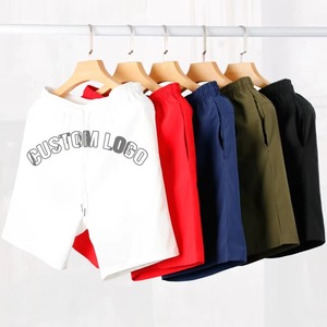 Shorts de jogging athlétiques pour homme, 100% coton, unis, respirants, séchage rapide, avec poches, personnalisables - Product Image 3