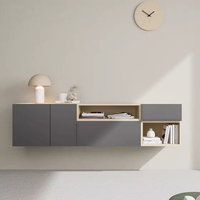 Gabinete de almacenamiento de TV de madera de lujo sólido modular personalizado moderno Premium directo de fábrica adecuado para sala de estar