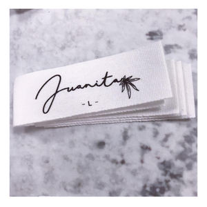 Etiqueta tejida al por mayor, etiqueta mínima baja para ropa, etiqueta tejida, Etiquetas tejidas personalizadas, etiqueta tejida con logotipo personalizado, etiqueta para el cuello - Product Image 5