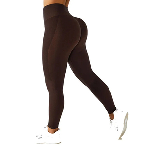 New Design Solid Color Women's Stretchable Leggings <b>Pants</b> Superior Quality Legging Yoga <b>Pants</b> For Adults Girls - Product Image 4
