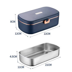 Cuiseur à riz électrique portable 220V 900ml, boîte bento, chauffage automatique sans eau, en acier inoxydable, sans plastique, pour la maison et la voiture - Product Image 6