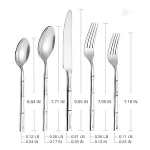 Ensemble de couverts élégants en acier inoxydable pour la salle à manger |   Utilisation écologique pour les fêtes, la maison, la cuisine, les restaurants et les services de traiteur - Product Image 2