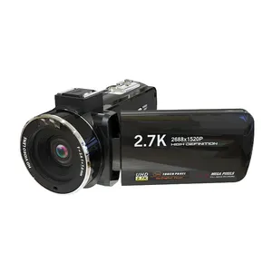 Usine dernière noir hd portable 3.0 pouces beauté visage 16X zoom numérique caméras vidéo professionnelles caméscope