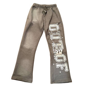 Unisex Acid Wash Jogger y Sudadera con capucha Retro Personalizado Oversized Plain Chándal Color sólido Sudaderas con capucha y Joggers para el invierno - Product Image 5