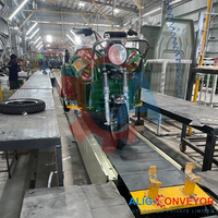 Konveyor Rantai Slat Otomatis Berkualitas Tinggi untuk Lini Perakitan Kendaraan Roda Tiga, Baja Lunak Kapasitas 3-4 Ton, Pemasok India, Pembelian Grosir