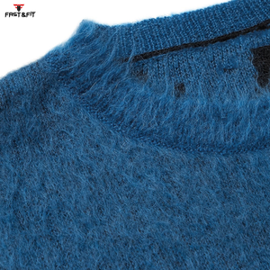 Pull en laine/cachemire pour homme, personnalisable avec logo, respirant, arrivée hiver 2024, tricotage personnalisé sur le devant, séchage rapide, anti-froissement, vente en gros - Product Image 5