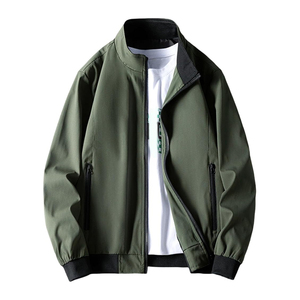 Chaquetas de talla grande para hombre OEM LOGO personalizado Streetwear bordado Casual béisbol Vintage - Product Image 1