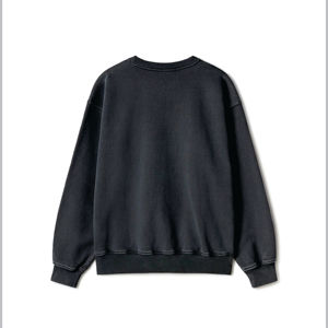 Sweat pour hommes de haute qualité tissu épais doux en gros surdimensionné col rond unisexe sweat blanc polaire - Product Image 2