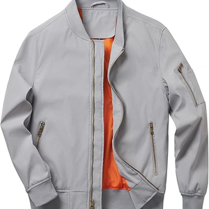 Chaqueta de bombardero de vuelo impermeable ligera y elegante para hombre, nueva cazadora de primavera personalizable con cremallera, prendas de vestir, patrón estampado - Product Image 6