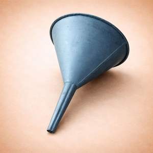 Entonnoir en métal robuste pour un transfert de liquide rapide et sans déversement, conception à large ouverture, idéal pour le garage, l'atelier, la cuisine et l'usage domestique - Product Image 1