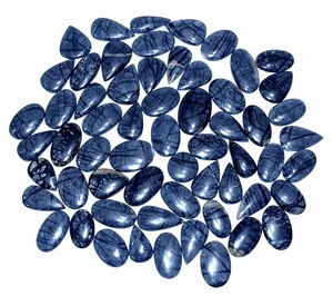 Pierre précieuse en vrac de quartz de jaspe naturel Picasso pour la fabrication de bijoux, composants de pendentif de taille personnalisée - Product Image 6